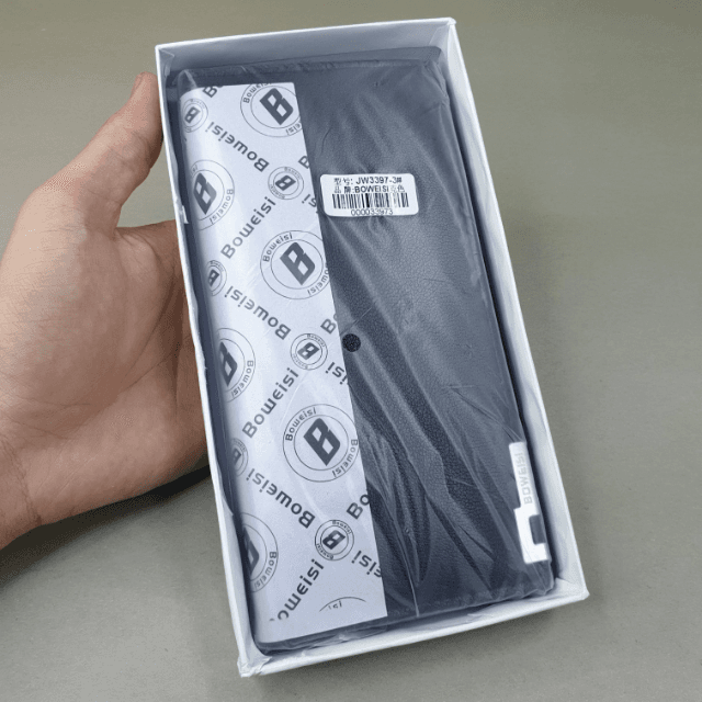 Long Leather Wallet Boweisi