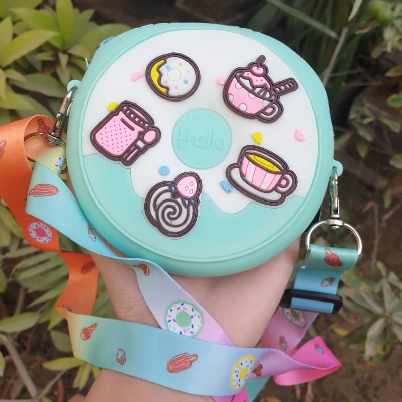 Cartoon food shoulder bag