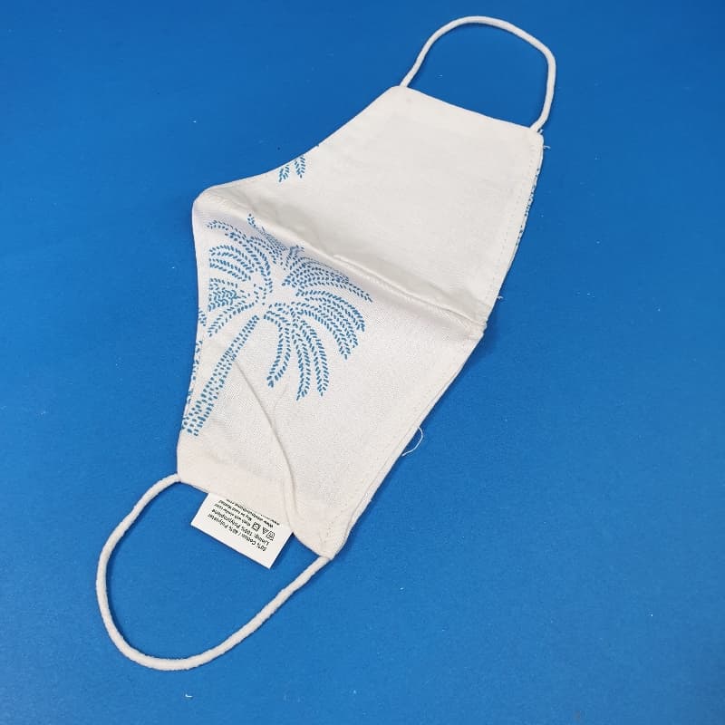 kids white face mask