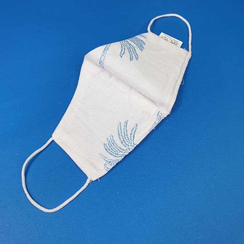 kids white face mask