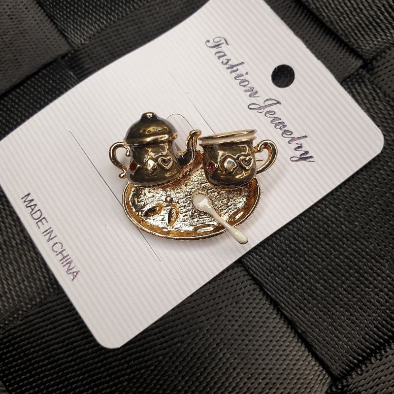 Tea Set Brooch